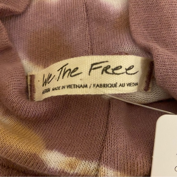 NWT We The Free Medium Moody Blossom Tie Dye Turtleneck Pullover - Picture 7 of 12